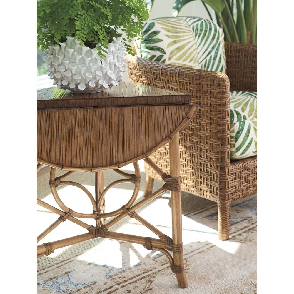 Palm Island Drop-Leaf Accent Table - Sunwashed