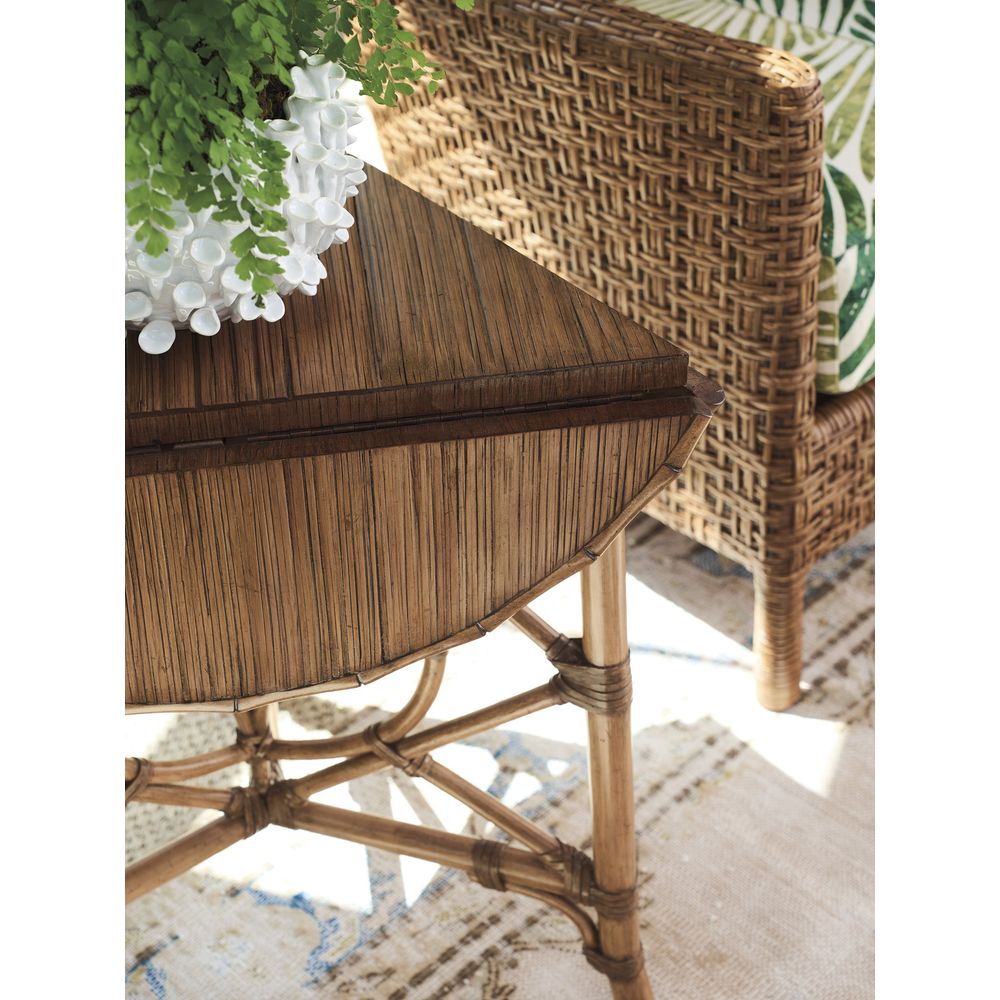 Palm Island Drop-Leaf Accent Table - Sunwashed