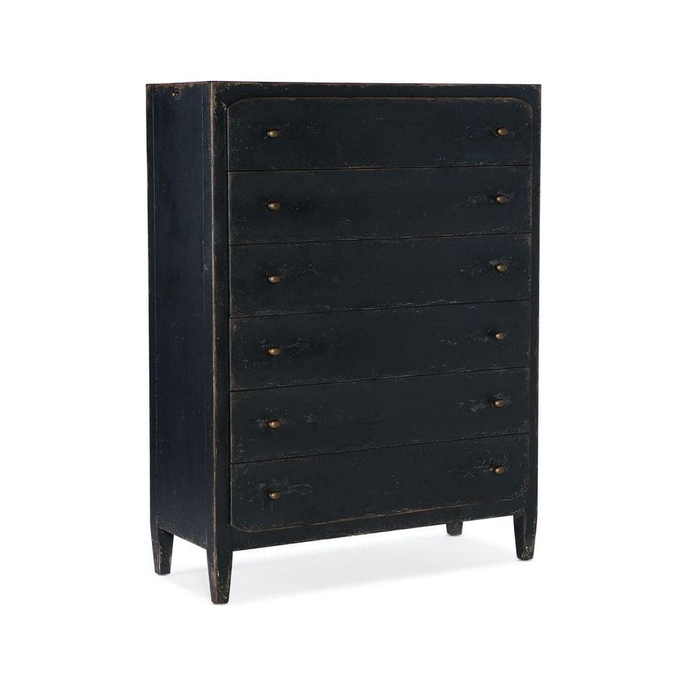 Dressers & Chests Ciao Bella Six-Drawer Chest- Black