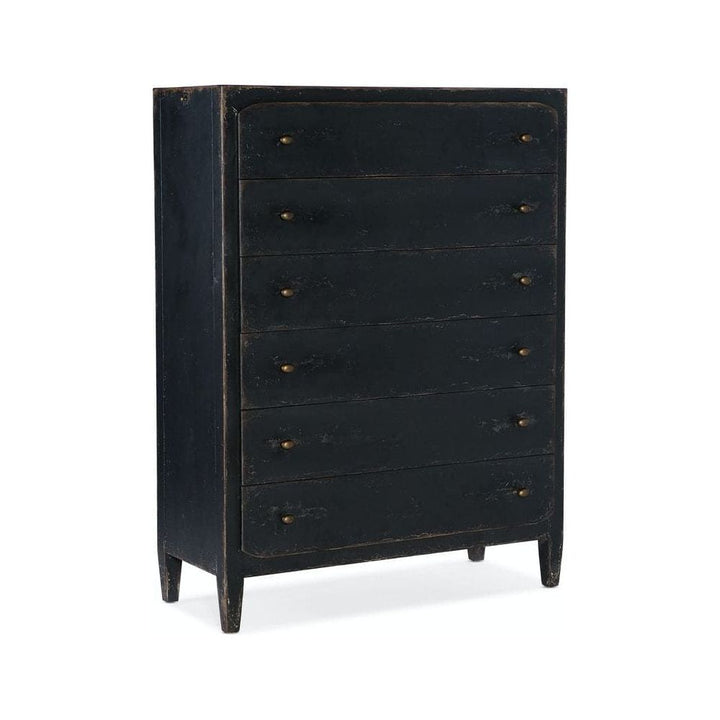 Dressers & Chests Ciao Bella Six-Drawer Chest- Black