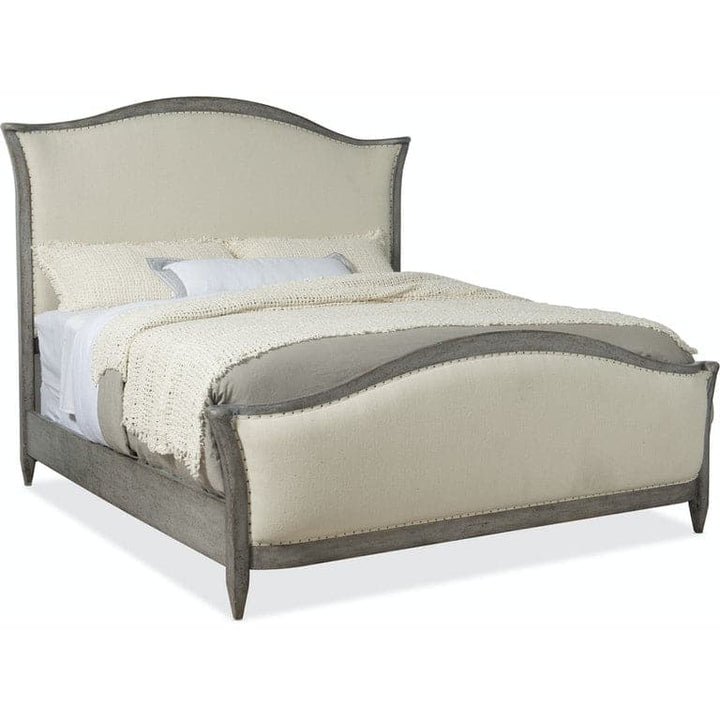 Beds Queen Upholstered Bed- Speckled Gray