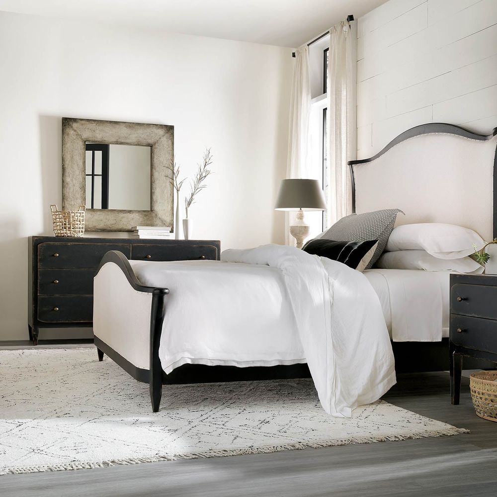 Dressers & Chests Florence Six-Drawer Dresser- Black - Black - Wood