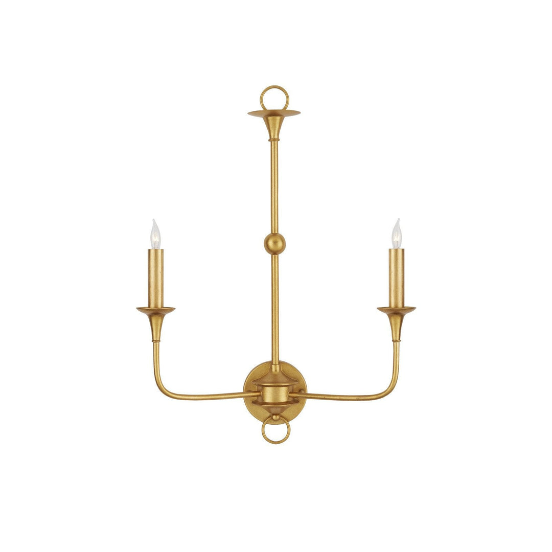 Nottaway Gold Double-Light Wall Sconce