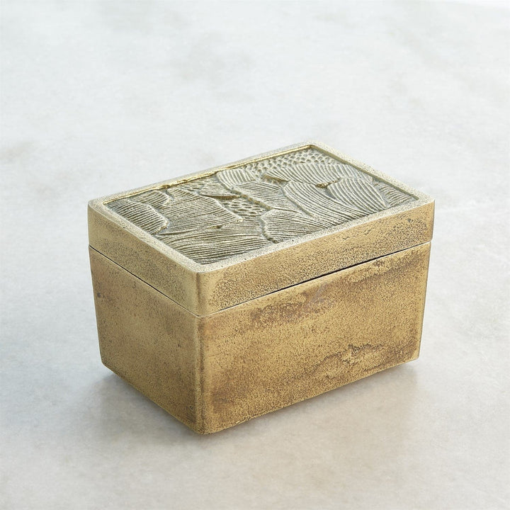 Flora Box-Antique Brass