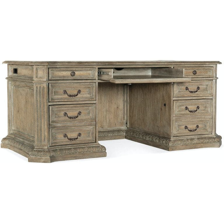 Executive Desk-Hooker-HOOKER-5961-10562-89-DesksDark Wood-5-France and Son