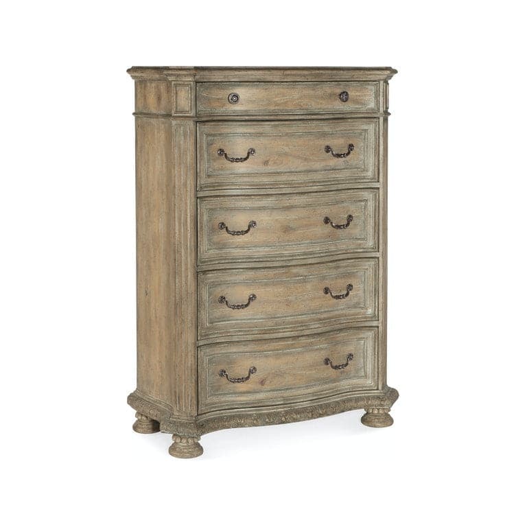 Dressers & Chests Castella Five Drawer Chest - Medium Wood