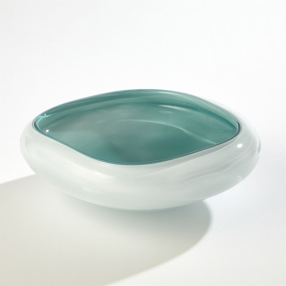 Square Cased Glass Bowl-Azure-Sm