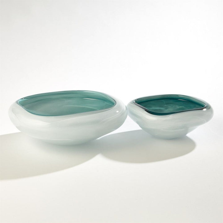 Square Cased Glass Bowl-Azure-Sm