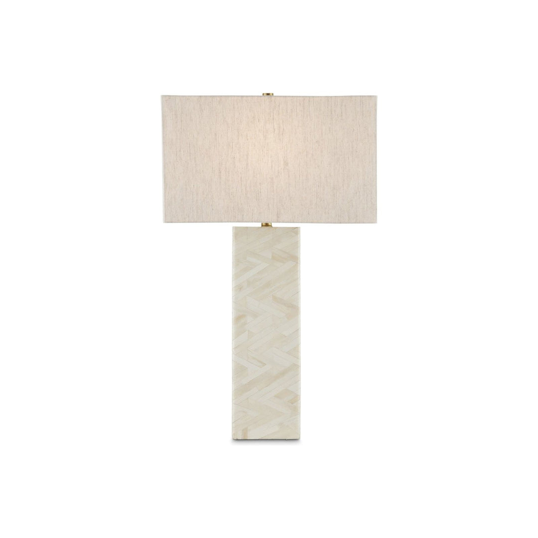 Elegy White Table Lamp