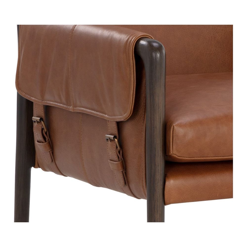 Dining Chairs Mauti Dining Armchair - Brown - Shalimar Tobacco Leather