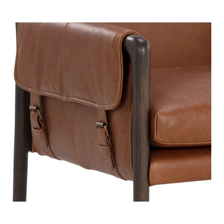 Dining Chairs Mauti Dining Armchair - Brown - Shalimar Tobacco Leather