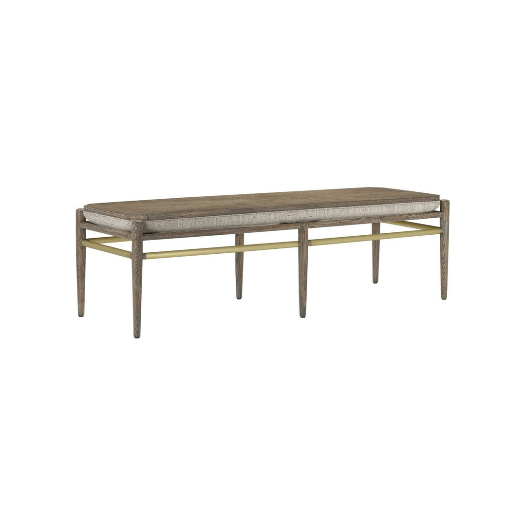 Visby Light Pepper Bench, Calcutta Linen