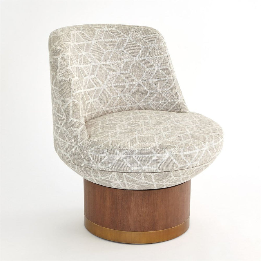 Lounge Chairs Brado Round Swivel Chair-Stone