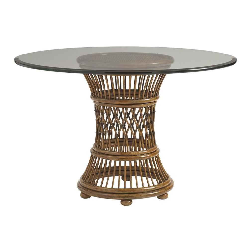 Dining Tables Aruba Dining Table With 48 Inch Glass Top - Caribbean Sunset