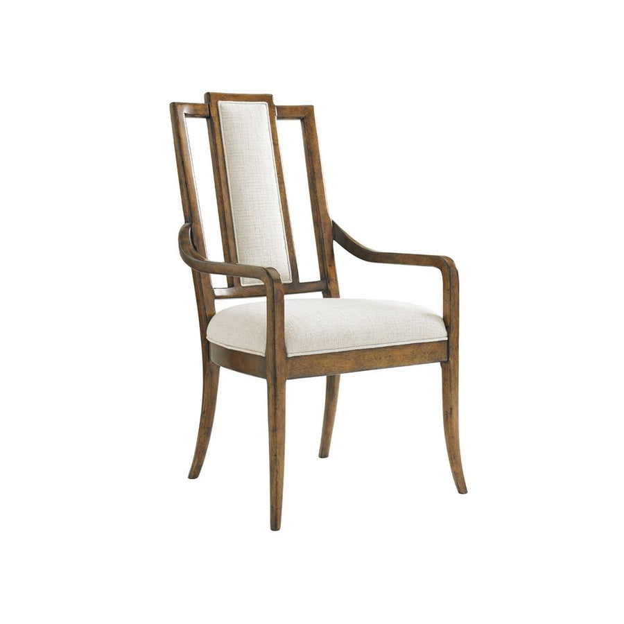 Dining Chairs St. Barts Splat Back Arm Chair - Caribbean Sunset