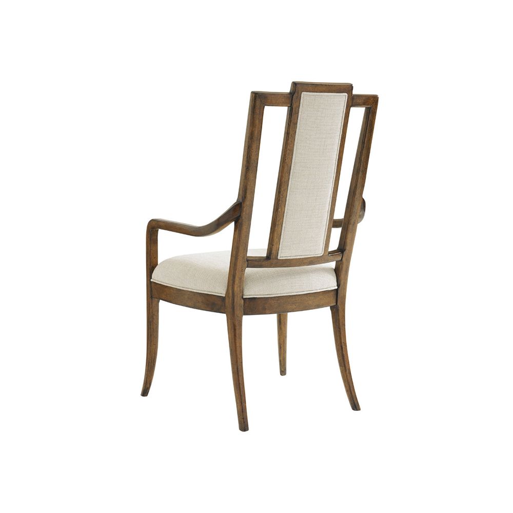 Dining Chairs St. Barts Splat Back Arm Chair - Caribbean Sunset