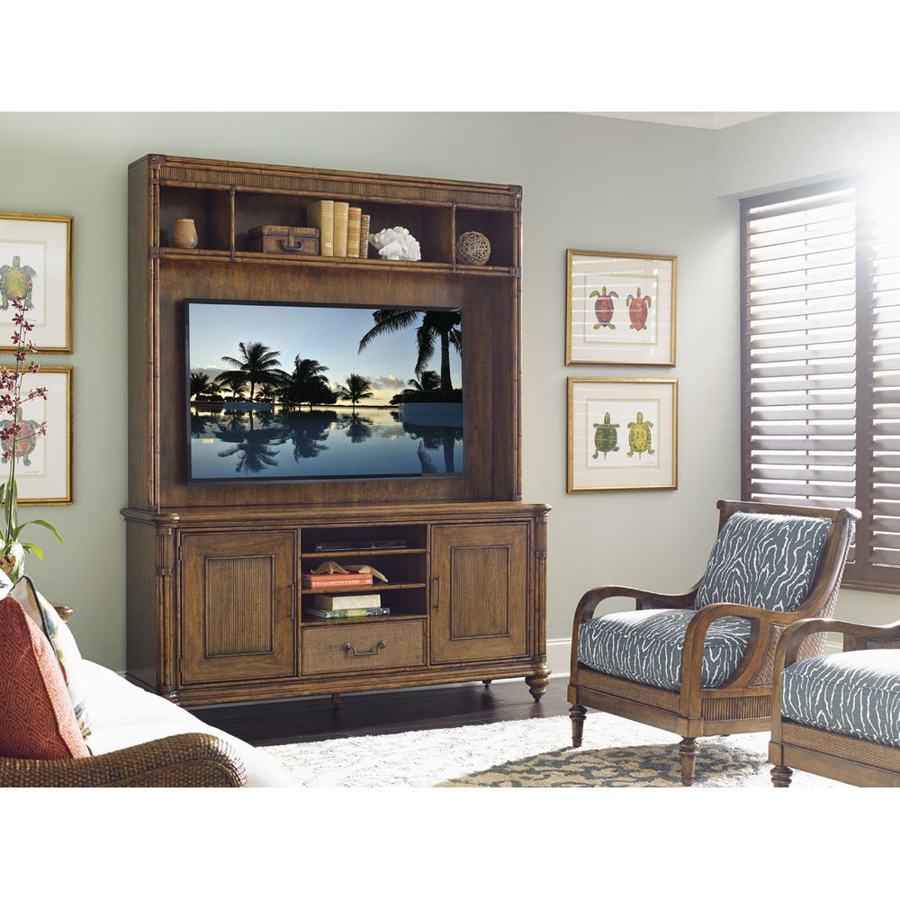 TV Stands & Media Consoles Pelican Cay Entertainment Deck - Caribbean Sunset