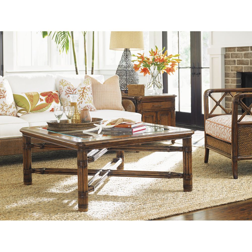 Coffee Tables Capri Square Cocktail Table - Caribbean Sunset
