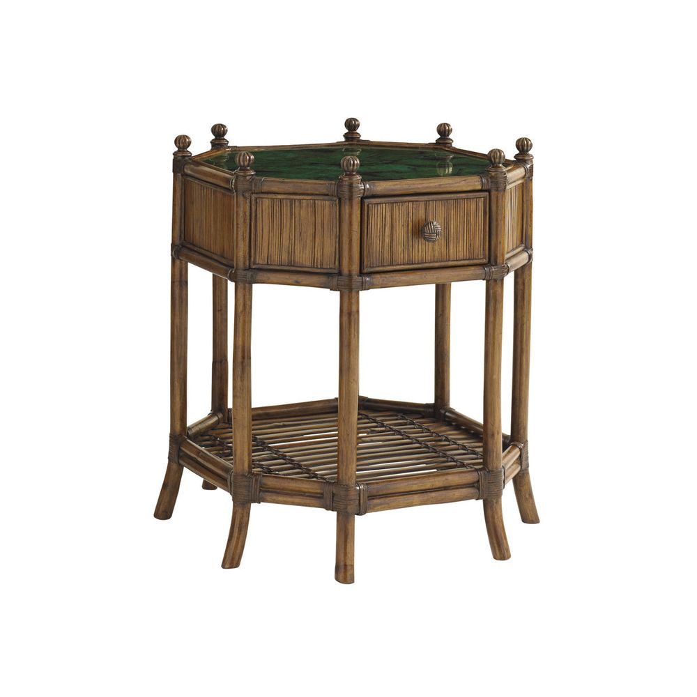 Side Tables Flamingo Octagonal End Table - Caribbean Sunset