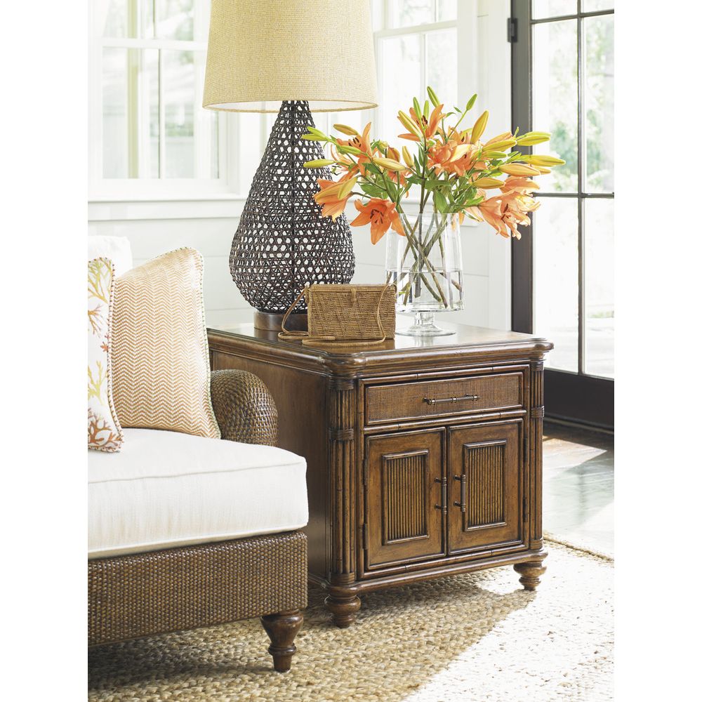Side Tables Mariner Storage End Table - Caribbean Sunset