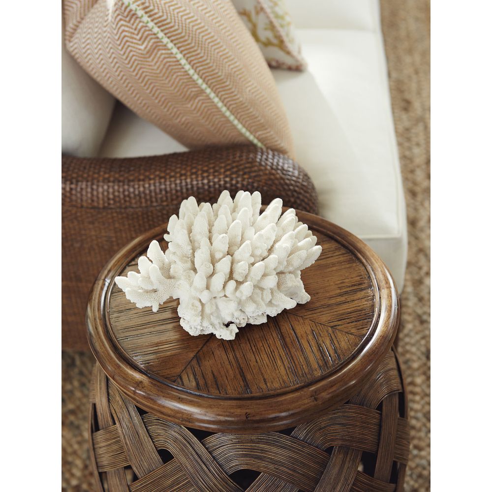 Hibiscus Round Accent Table - Caribbean Sunset