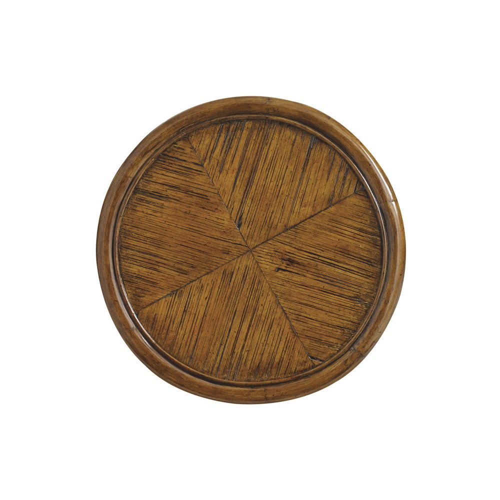 Hibiscus Round Accent Table - Caribbean Sunset