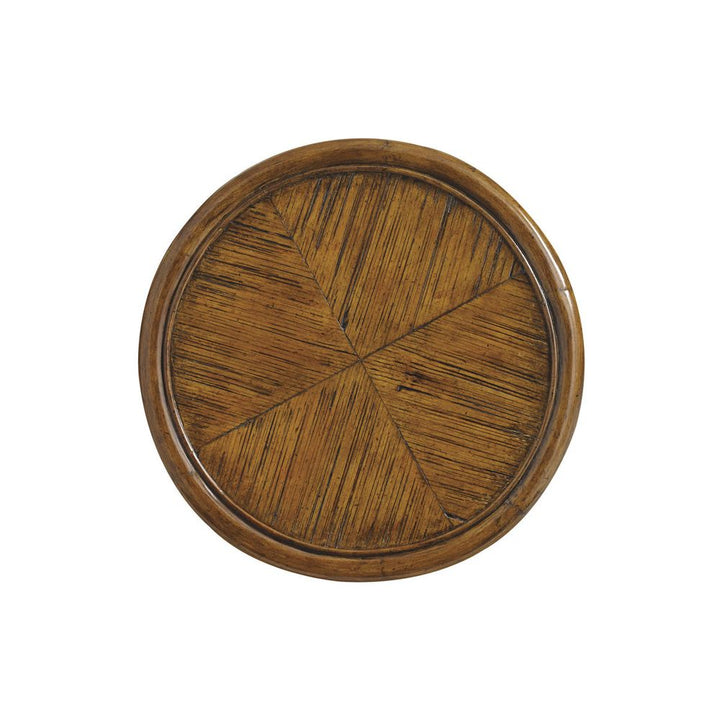 Hibiscus Round Accent Table - Caribbean Sunset