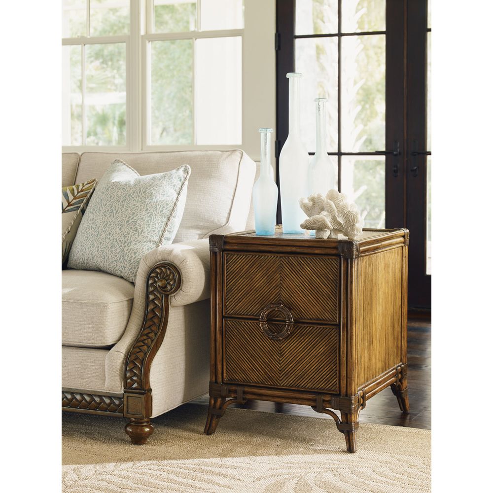 Side Tables Bungalow Chairside Chest - Caribbean Sunset