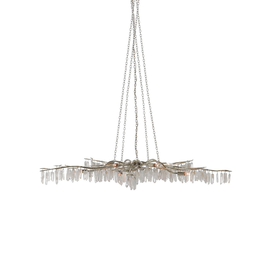 Forest Light Silver Chandelier