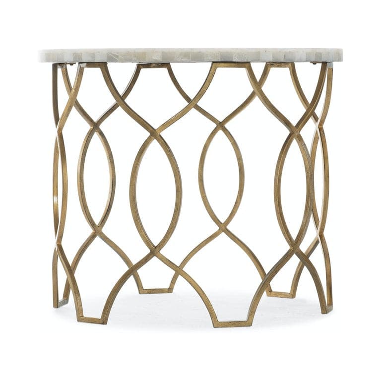Side Tables Melange Corrina Round Lamp Table