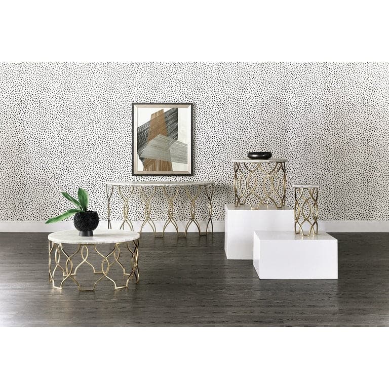 Side Tables Melange Corrina Round Lamp Table