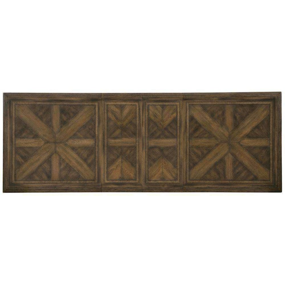 Bandera 86in Table w/2-18in Leaves-Hooker-HOOKER-5960-75200-BRN-Dining Tables-2-France and Son