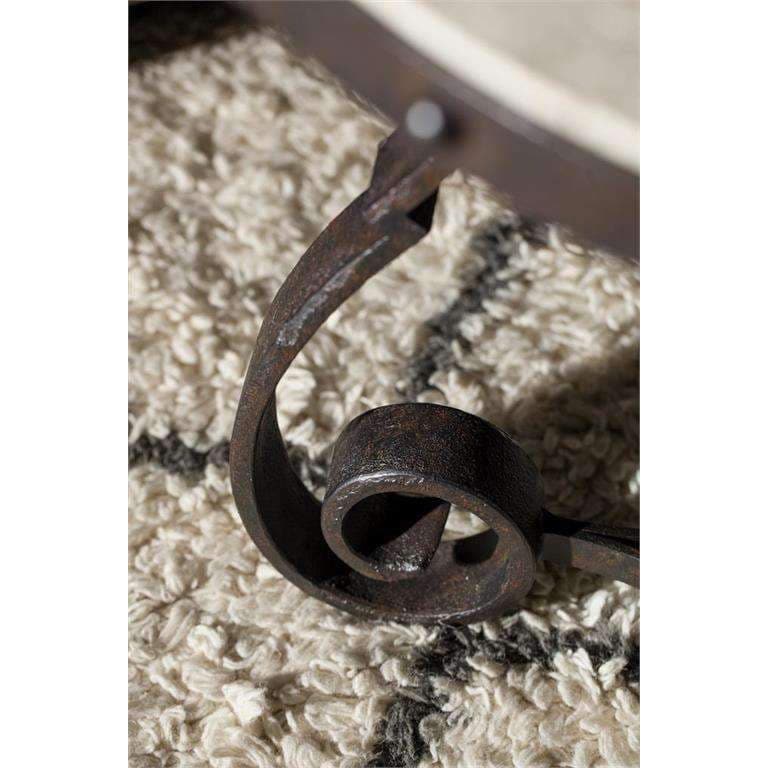 Verona Metal and Stone End Table