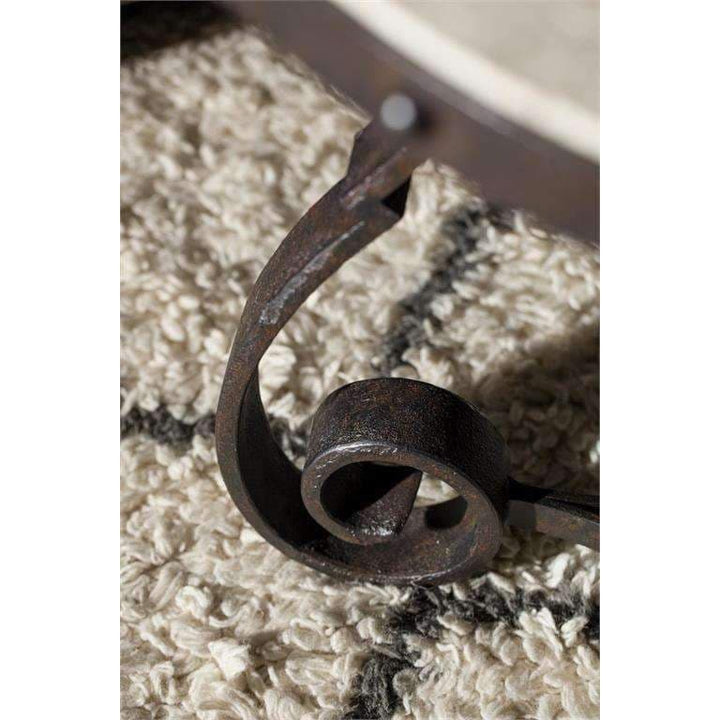 Verona Metal and Stone End Table