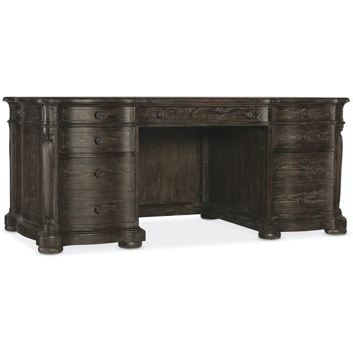 Executive Desk-Hooker-HOOKER-5961-10562-89-DesksDark Wood-1-France and Son