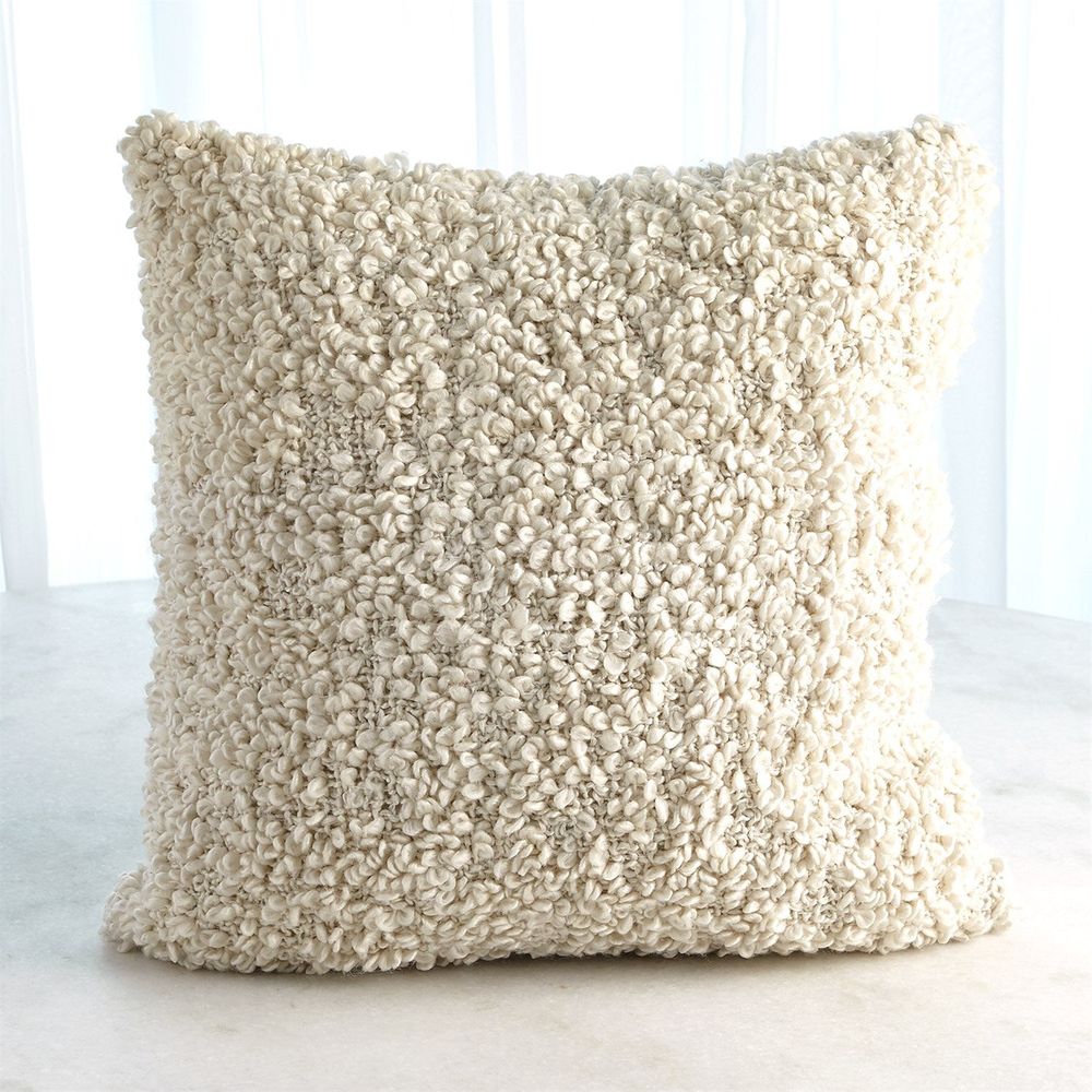 Pillows Textured Boucle Pillow-Natural