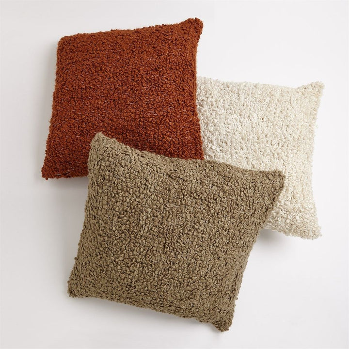 Textured Boucle Pillow-Natural