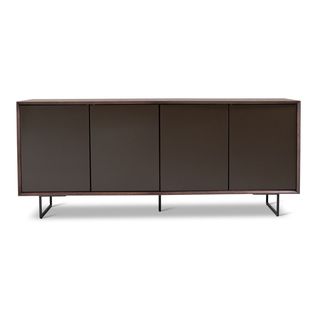 URBIA-BSM-235196-30 Quadrum Lacquered Buffet Nogal, Cafe Brown