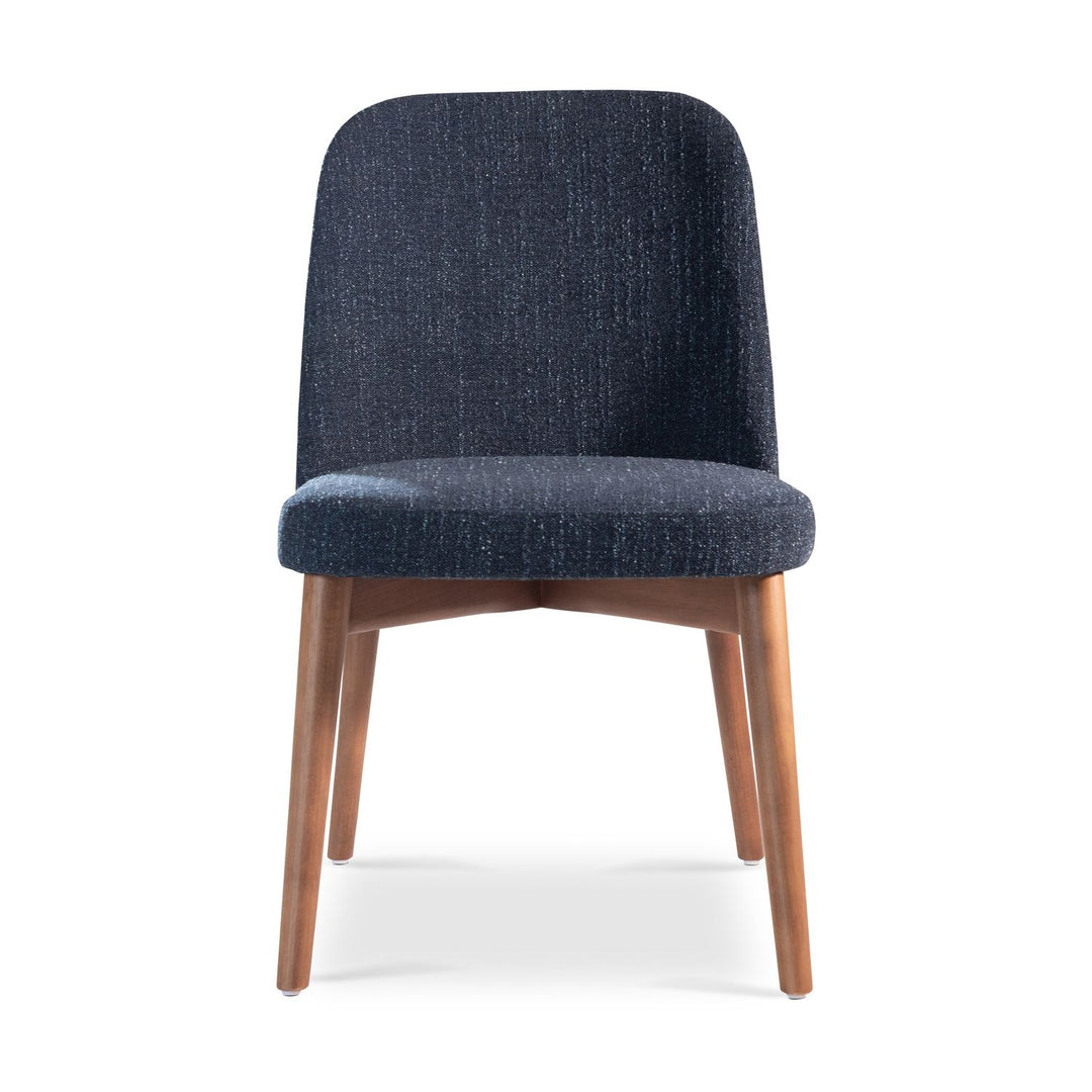 URBIA-BSM-246572-24 Tonia Dining Chair Blue Mix/Nogal / Nogal, Blue Mix