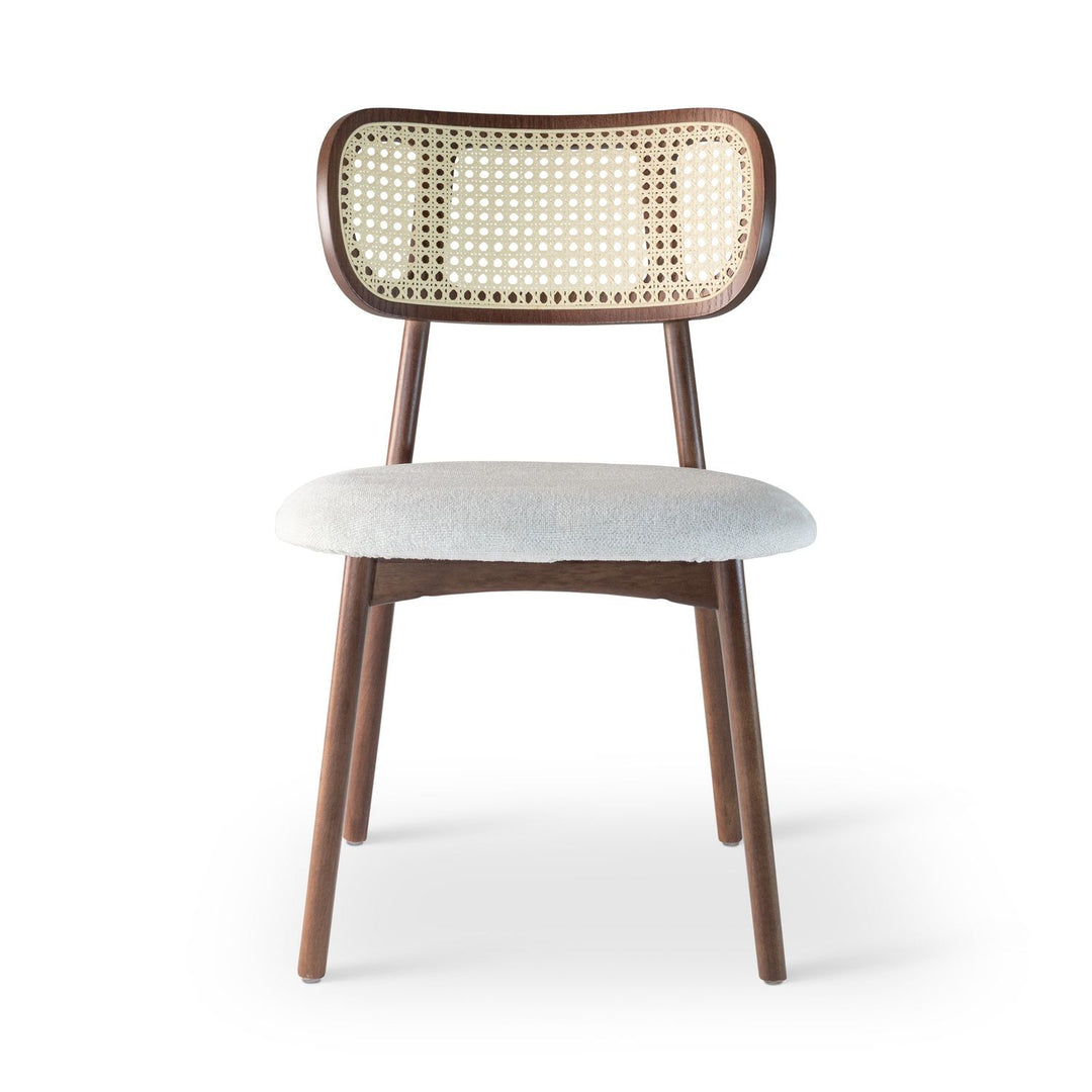 URBIA-BSM-254513-06 Claudia Cane Side Chair Nogal, Natural / Nogal, Harvest Natural, Natural Cane