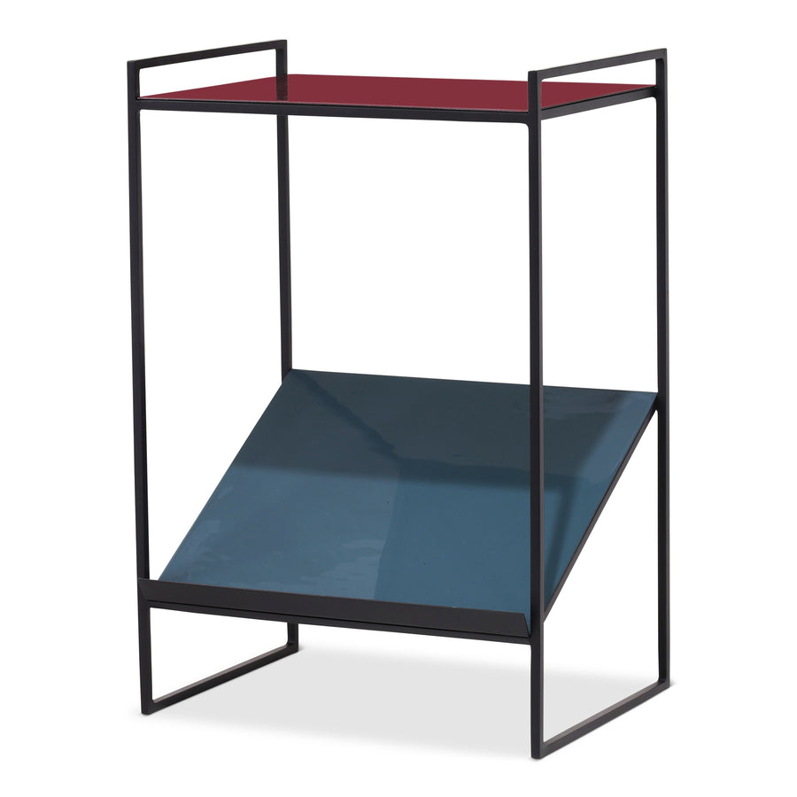 Noemi Enamel Magazine End Table