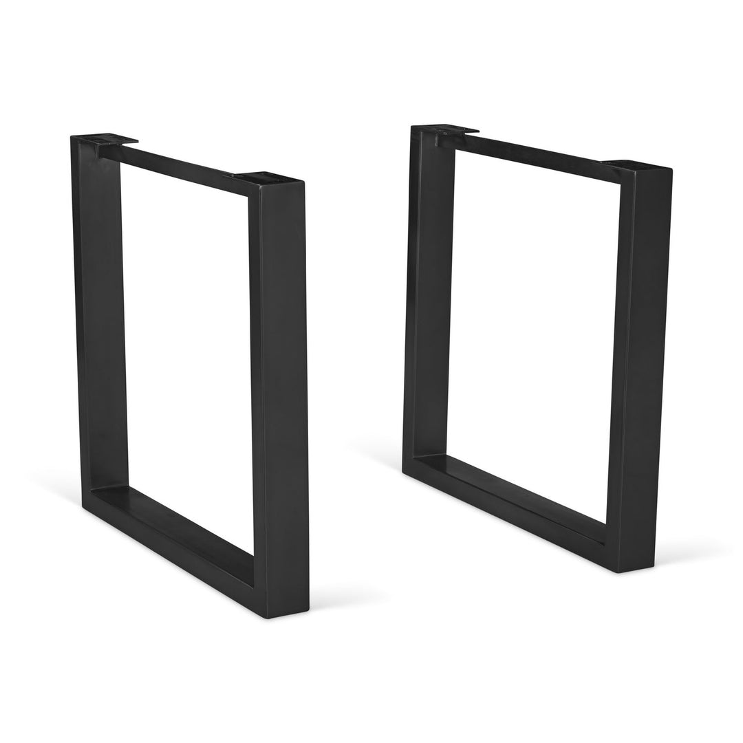 U Shaped Dining Table Base - Black, Black