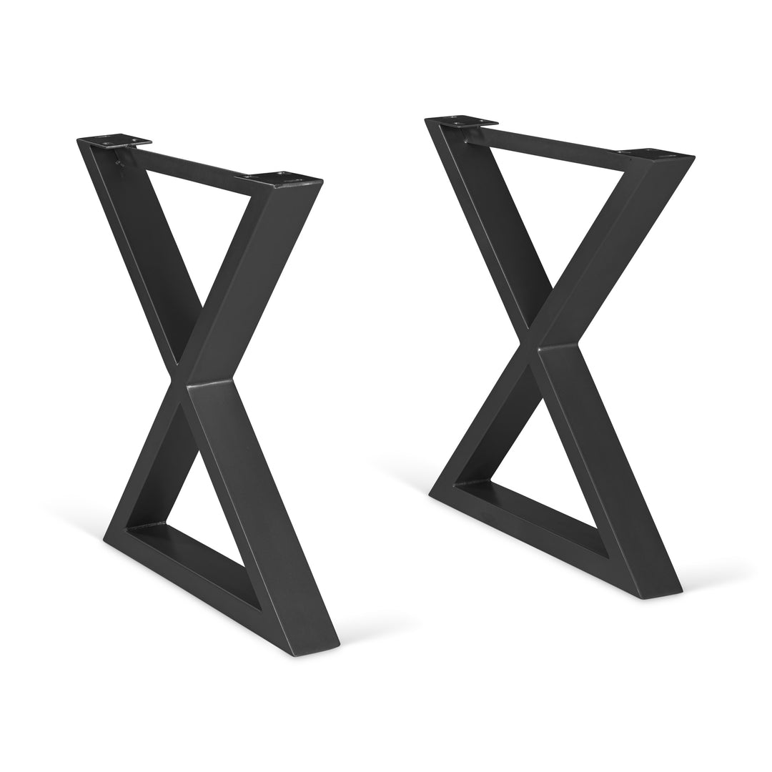X Shaped Dining Table Base - Black, Black