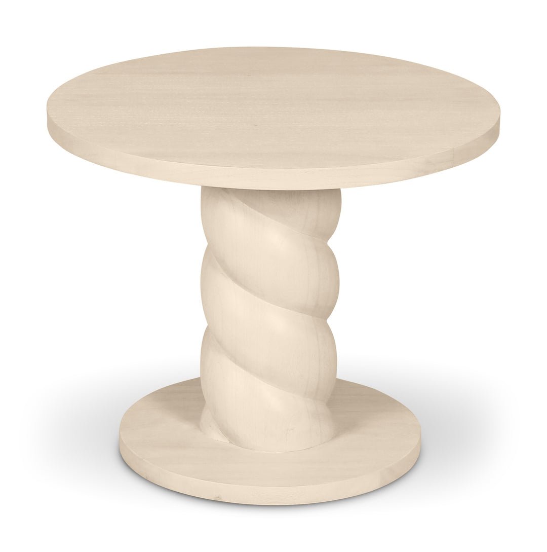 Olo Round End Table - Roasted Cofee