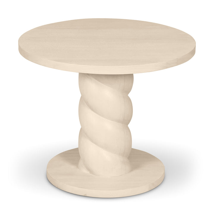 Olo Round End Table - Roasted Cofee