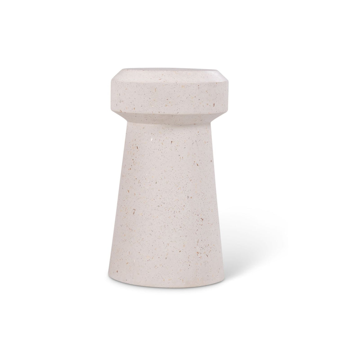 URBIA-VGS-MAGNUS-ET-IVTZ1 Magnus End Table Ivory Terrazzo