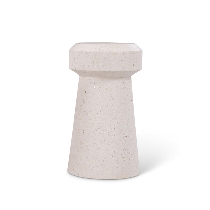 URBIA-VGS-MAGNUS-ET-IVTZ1 Magnus End Table Ivory Terrazzo