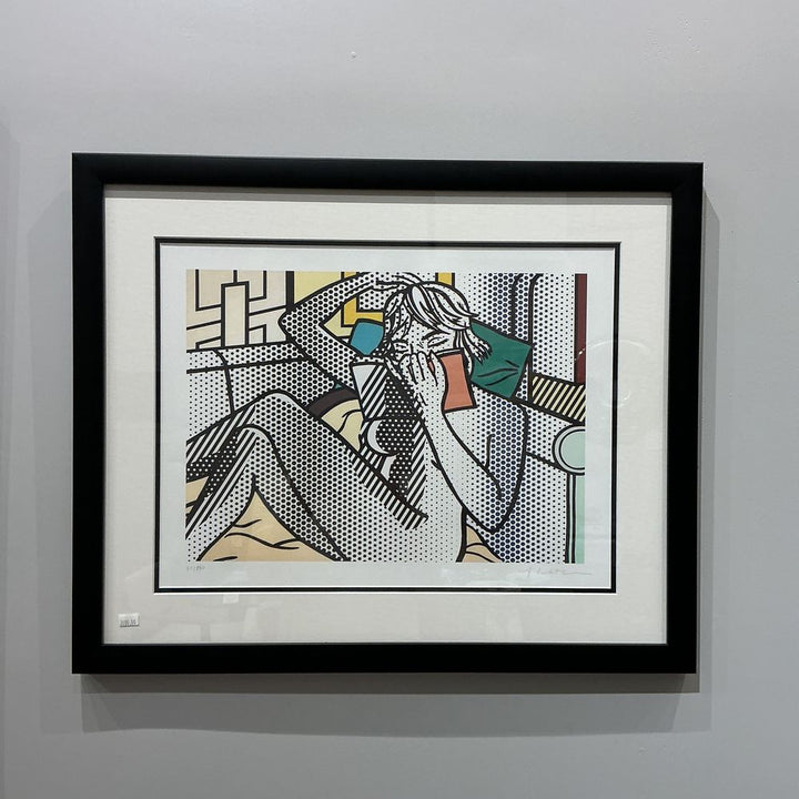 Wall Art Lichtenstein Serigraph - Reading Woman