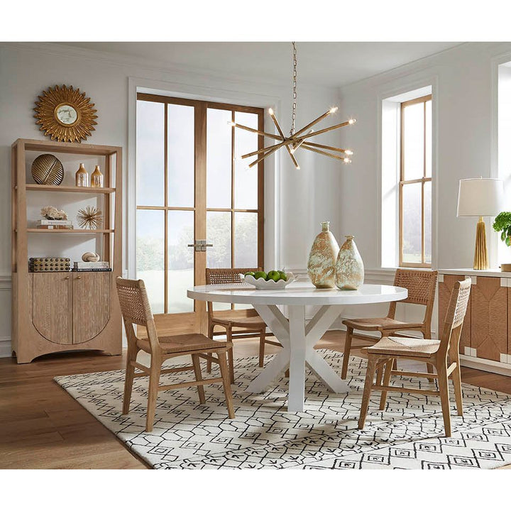 Table Lamps Hensley - Tasselshaped Gold Leaf Lamp Base.