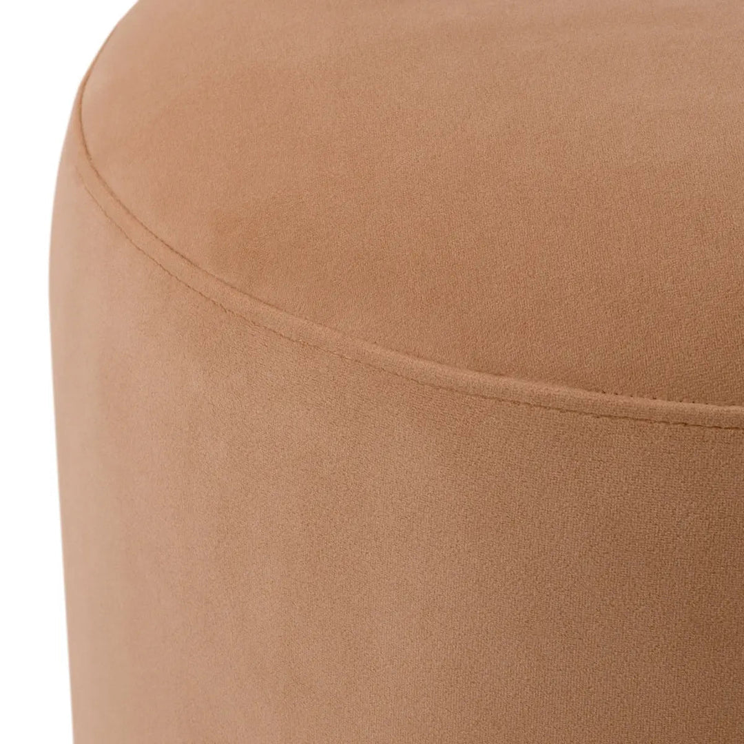 Dining Stool Greer Savona Camel Brushed Brass Finish - image 5
